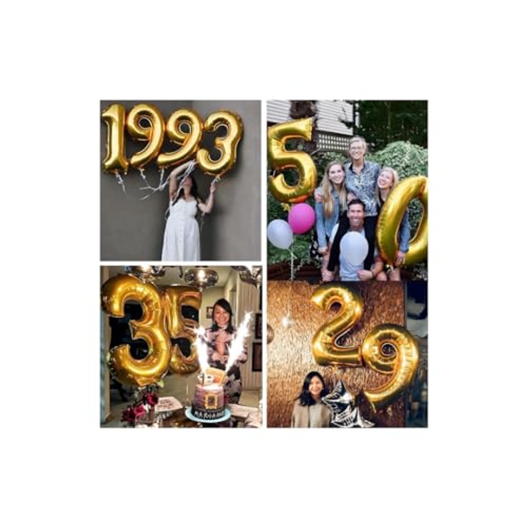 بالون كبير للاحتفالات - 32 إنش - ذهبي - رقم 2