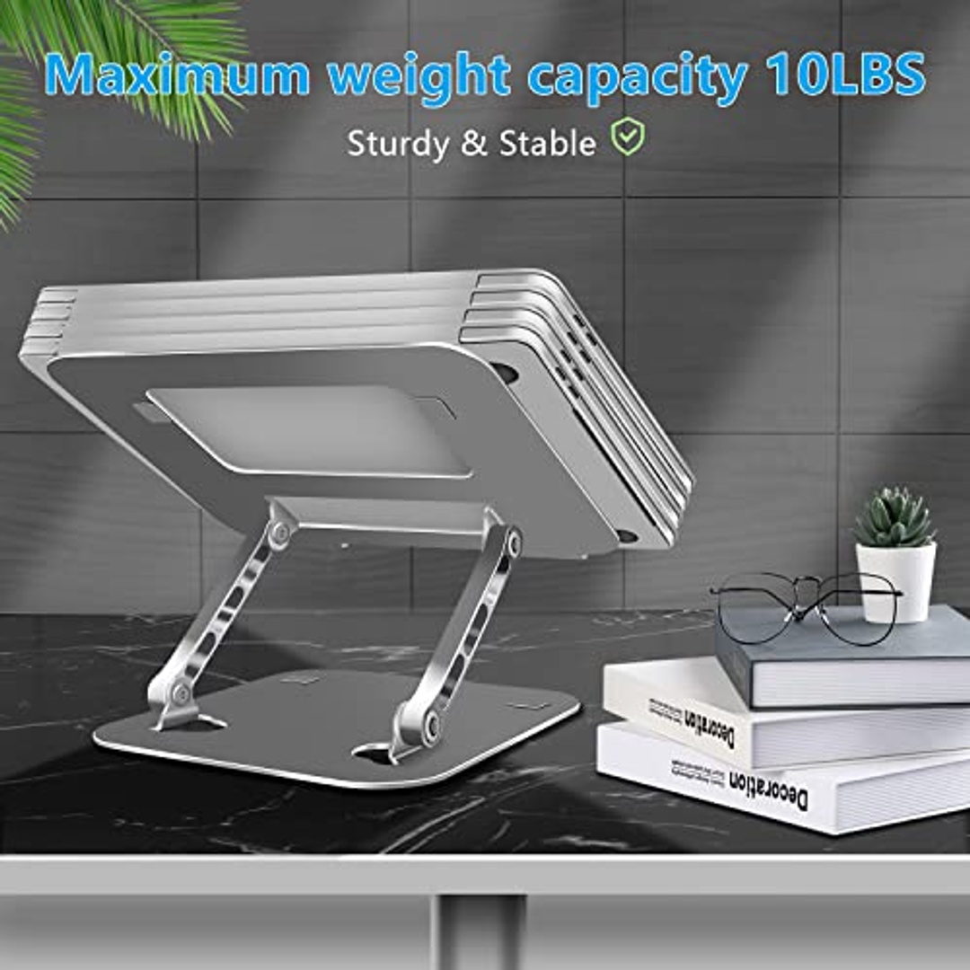 حامل لابتوب الومنيوم - فضي