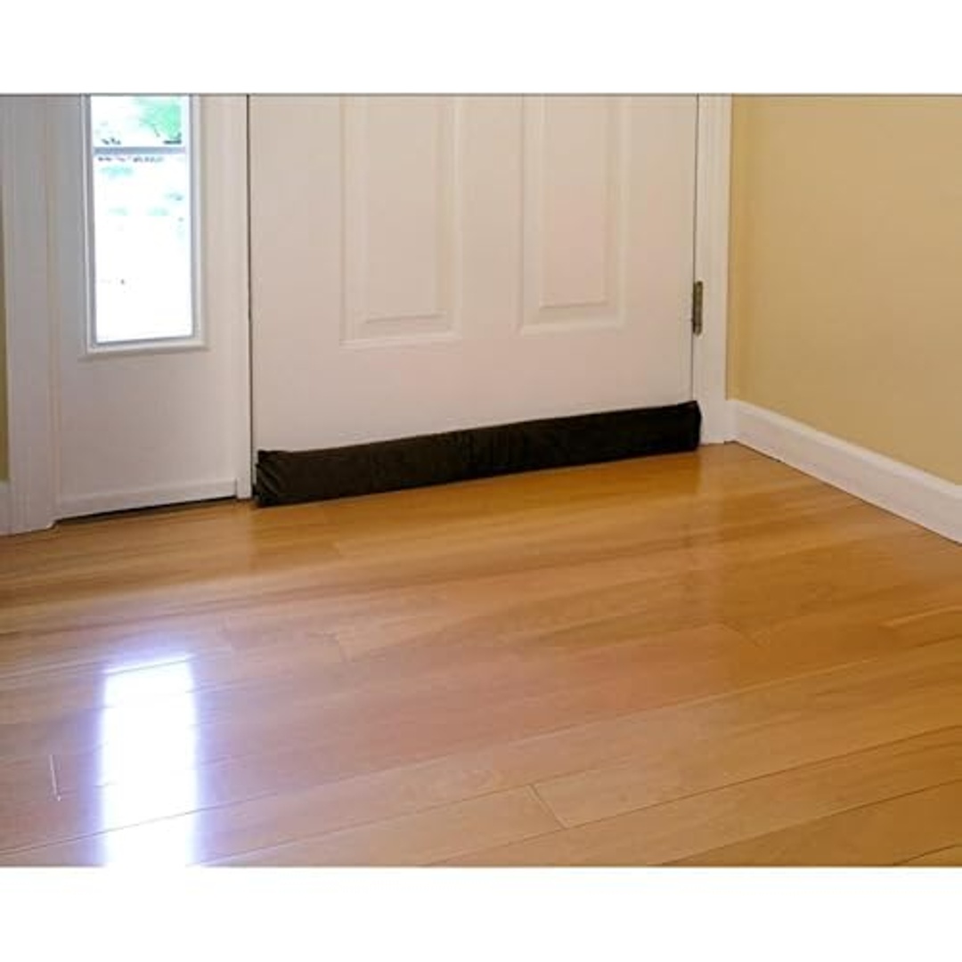 شريط عزل أسفل الباب مزدوج - بني - 3 قطع