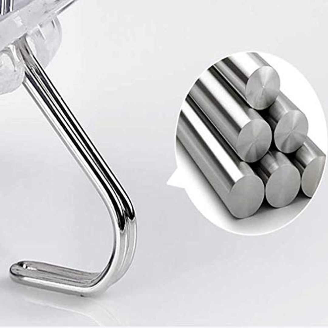 خطافات حائط شفاف دابل فيس - 12 قطعة