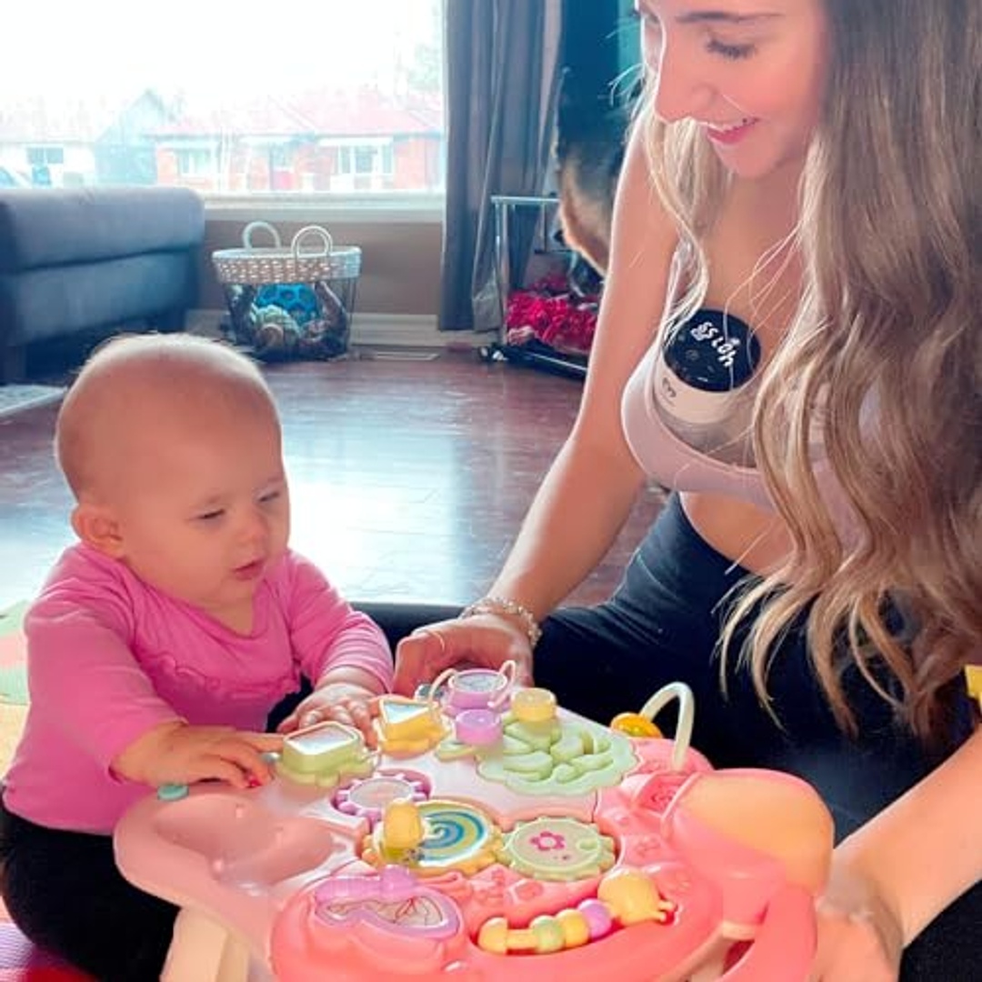 مضخة ثدي كهربائية بلابابي مزدوجة - قابلة للارتداء - 9 مستويات