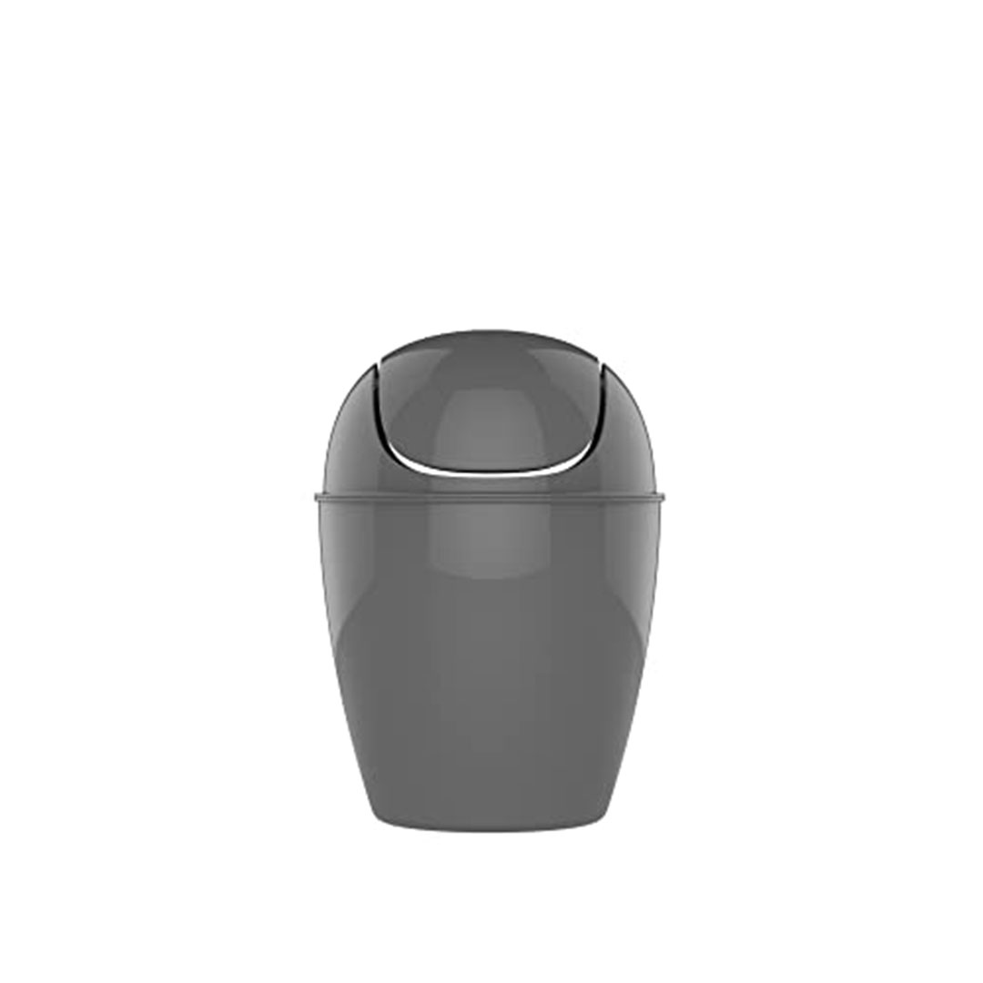 سلة مهملات بلاستيك تايدي كاسا 5 لتر - رمادي