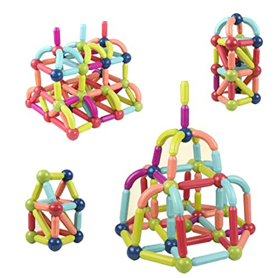عصي وكرات مغناطيسية ماجنيلوجي 25 قطعة 6 ألوان