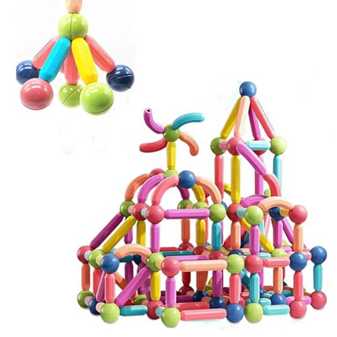 عصي بناء مغناطيسية 42 قطعة تعليمية