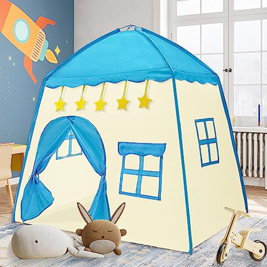 خيمة لعب دياو قلعة الأميرة للأطفال - أزرق