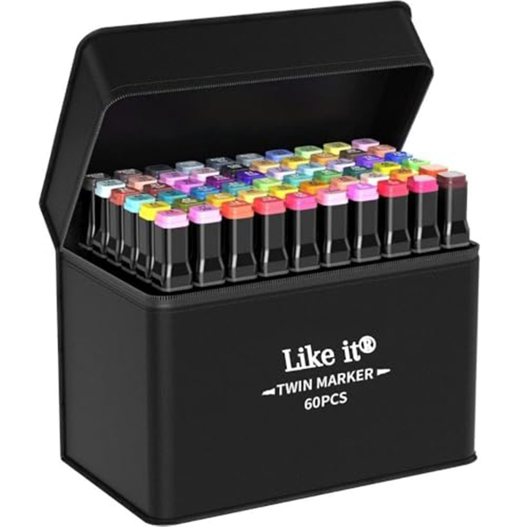 أقلام رسم فنية م-ة براس مزدوج - 60