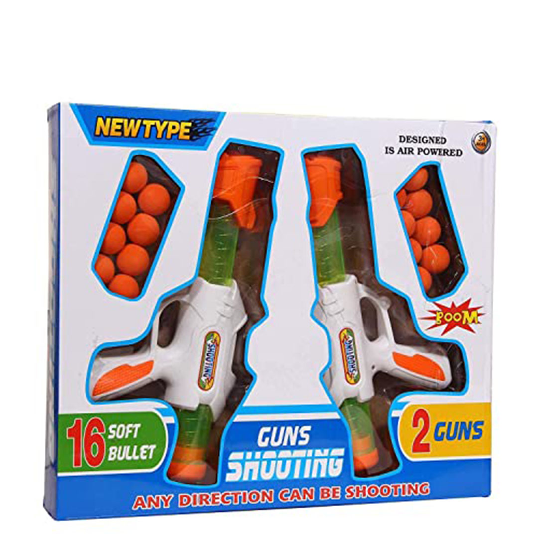 مجموعة مسدسات كرة الرماية - 16 رصاصة