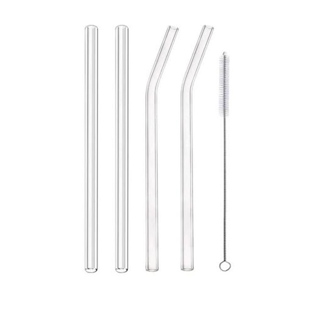 مجموعة شفاطات زجاجية - 4 قطع