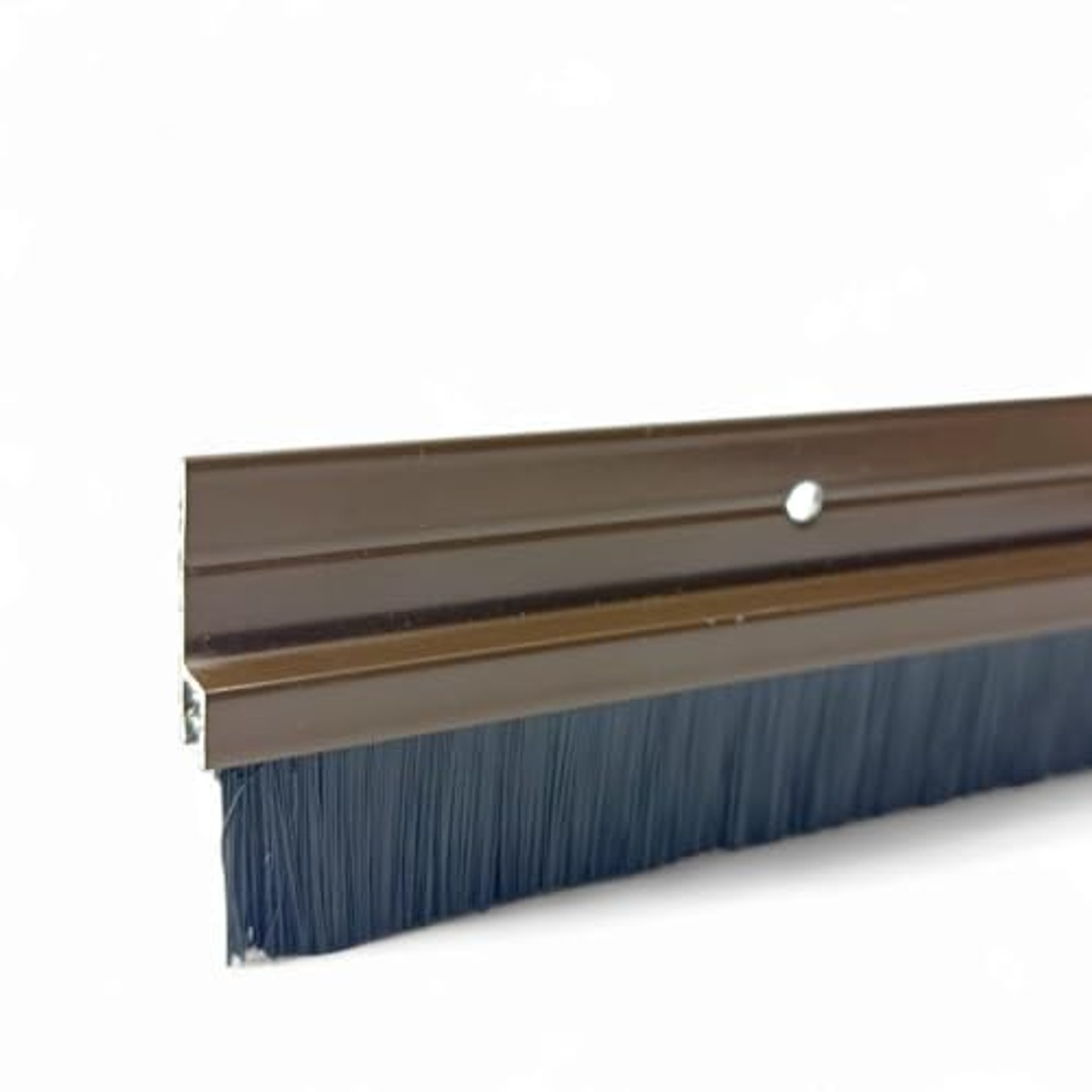 شريط عزل أسفل الباب مزدوج - بني - 1 متر