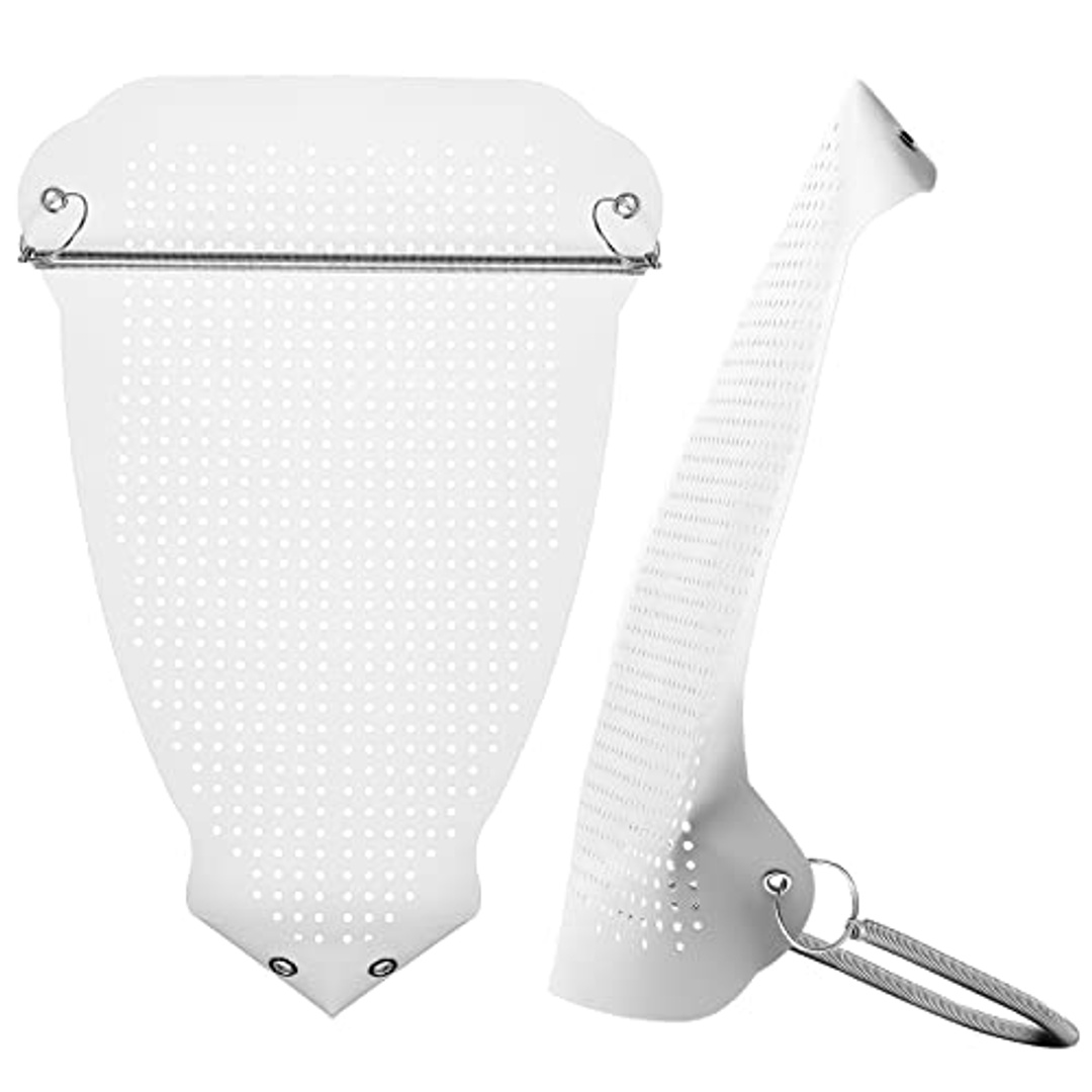 قاعدة مكواة سليكون - أبيض - قطعتين