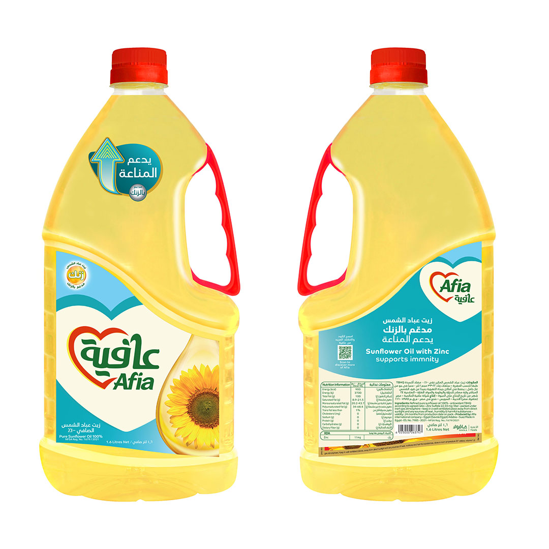 زيت دوار الشمس عافية - 1.6 لتر