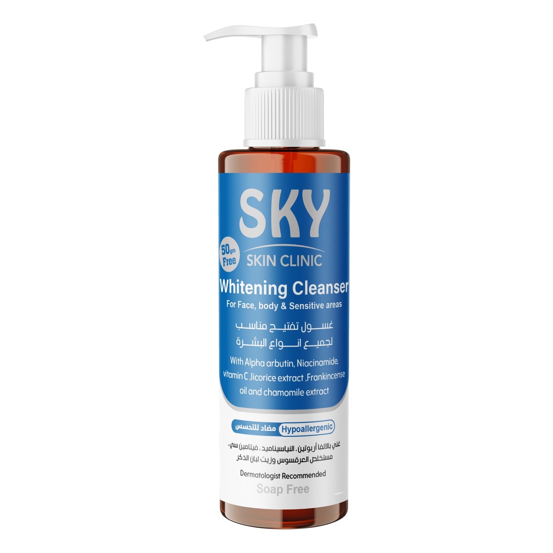 غسول تفتيح  للوجه والجسم من سكاي سكين كلينك - 250 جم