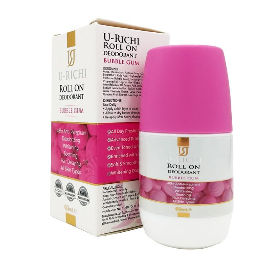 مزيل عرق رول أون بابل جم من يو ريتشي - 60 مل