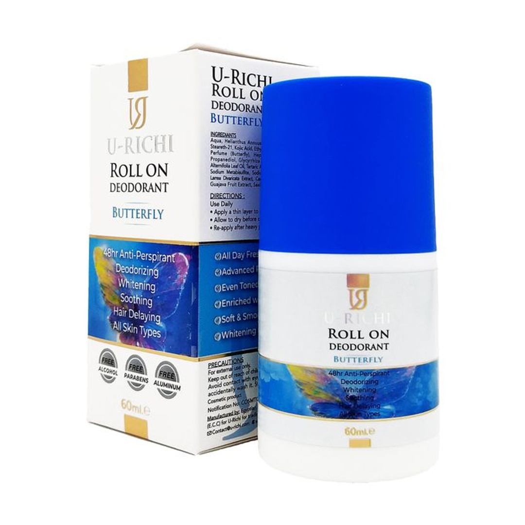 مزيل عرق رول أون باترفلاي من يو ريتشي - 60 مل