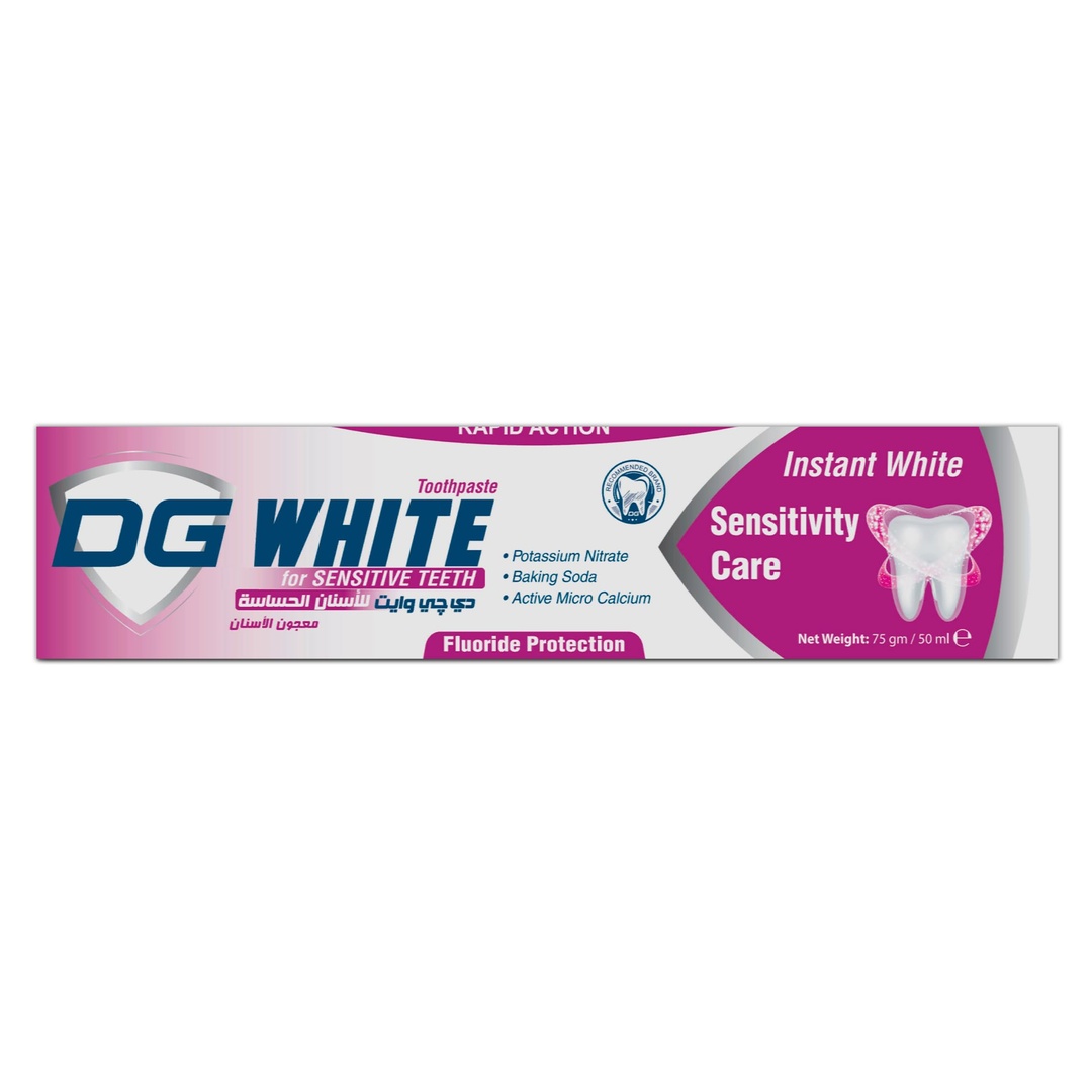 معجون أسنان للأسنان الحساسة من دي جي وايت - 75 جم