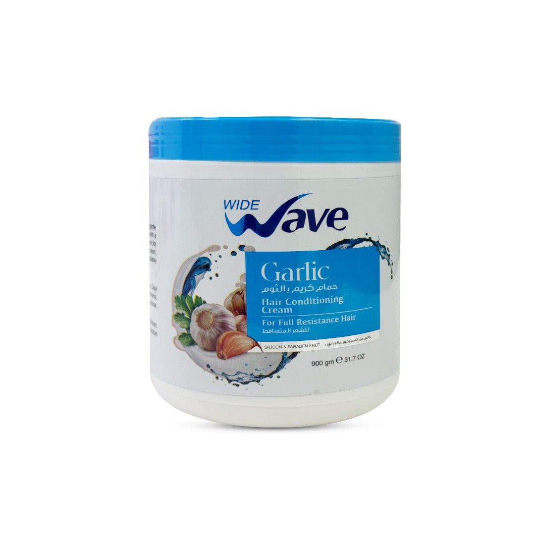 كريم ترطيب الشعر بالثوم وايد ويف - 900 جرام