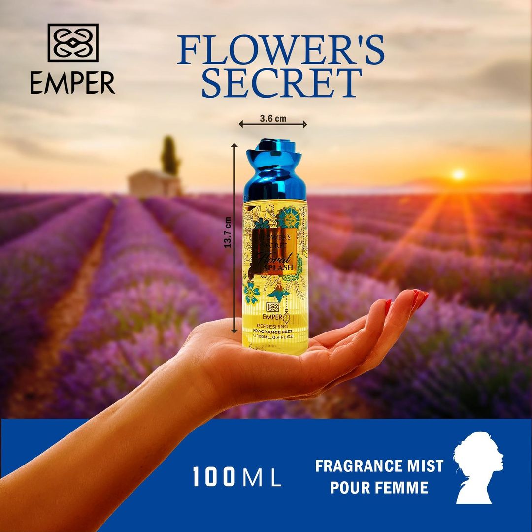 بخاخ الجسم إمبير فلاورز سيكريت - رذاذ زهور - للنساء - 100 مل