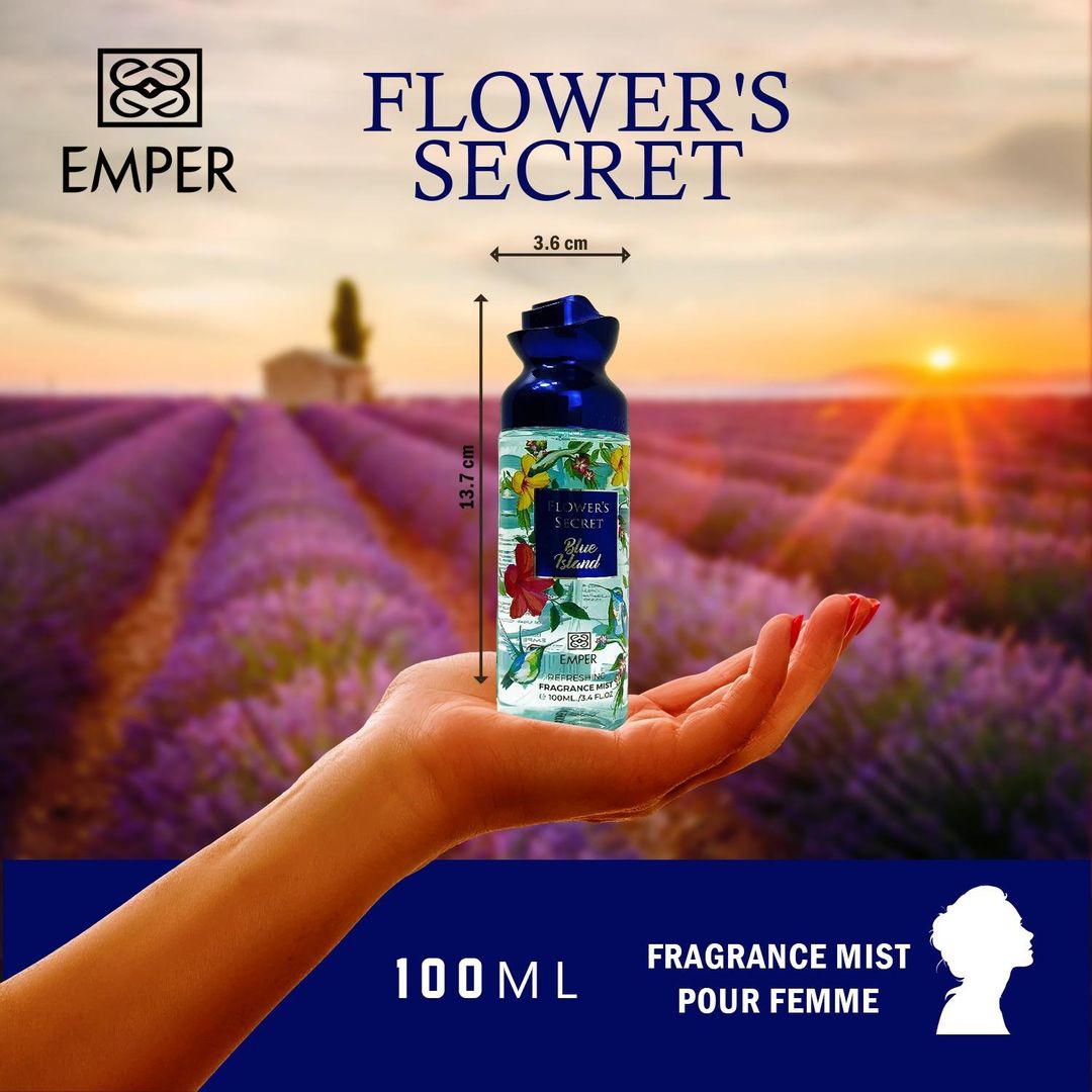 مستحضر الجسم إمبر فلوورز سيكريت بلو آيلاند - 100 مل