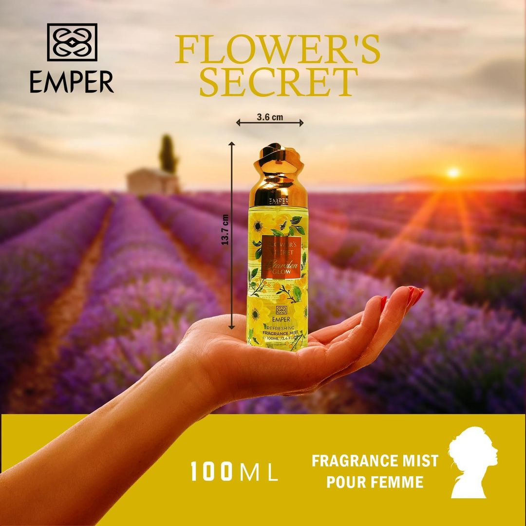 معطر جسم إمبر فلاورز سيكريت جاردن جلو للنساء 100 مل