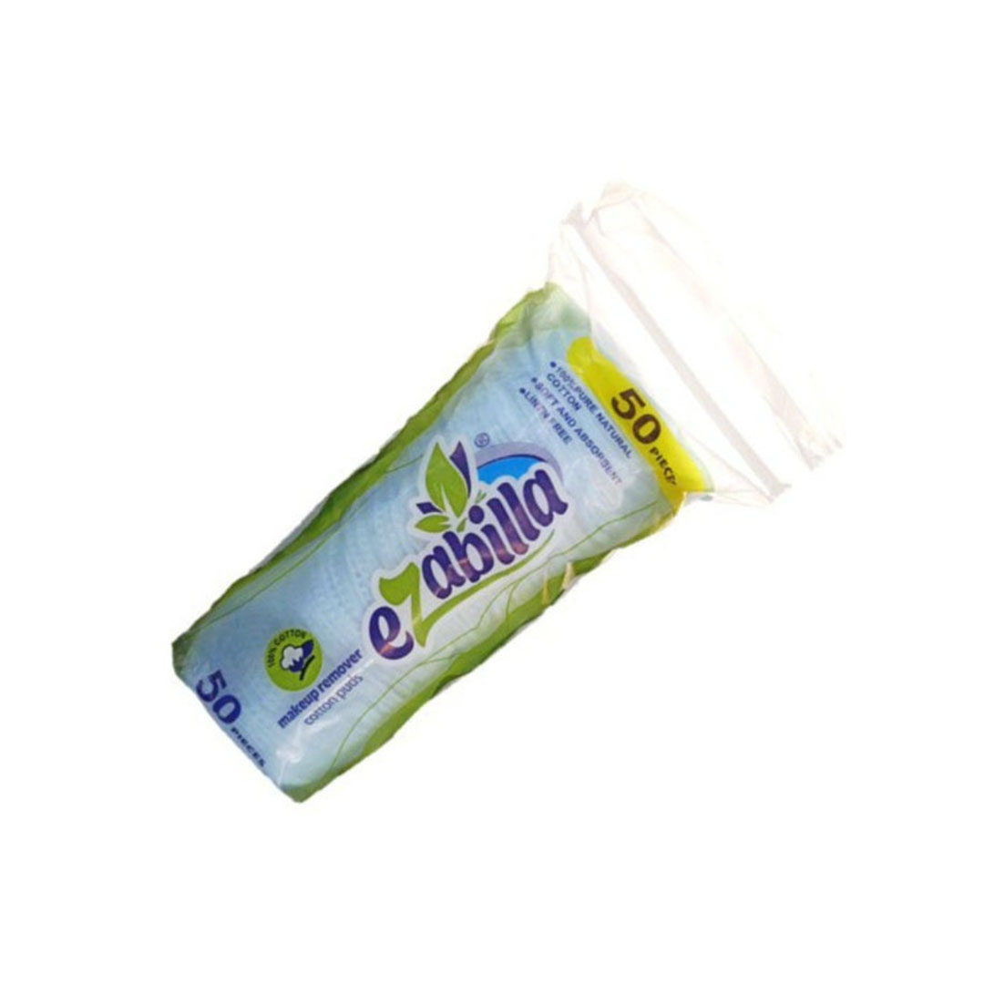 وسادات قطنية لإزالة المكياج باللون الأبيض - 50 قطعة