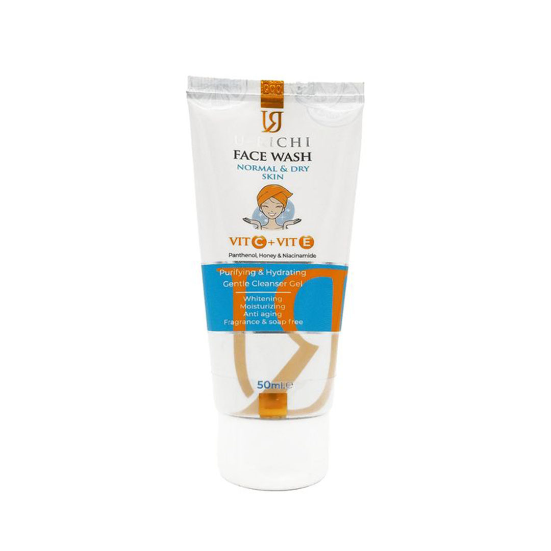 جل غسول وجه للبشرة العادية والجافة من يورينشي - 50 مل