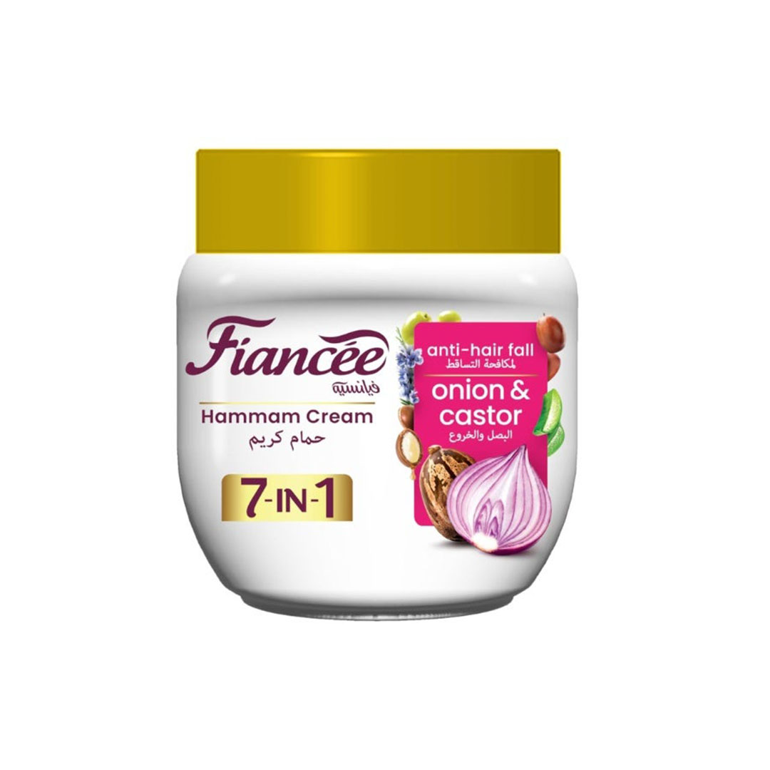 حمام كريم ٧ في ١ بالبصل والخروع لمنع تساقط الشعر فيانسيه - 450 مل