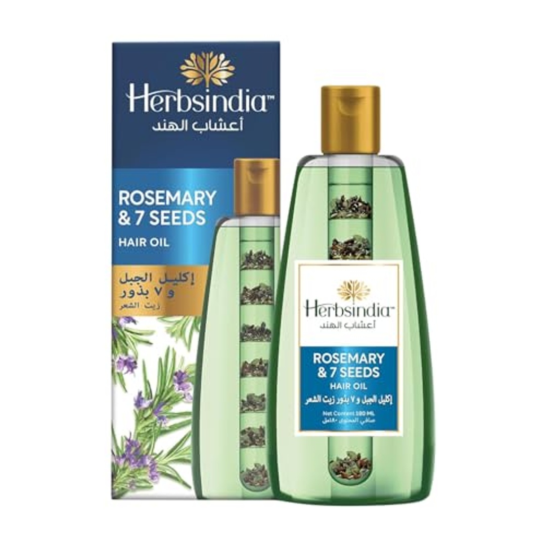 زيت شعر هيربسينديا مع إكليل الجبل و7 بذور - 280 مل