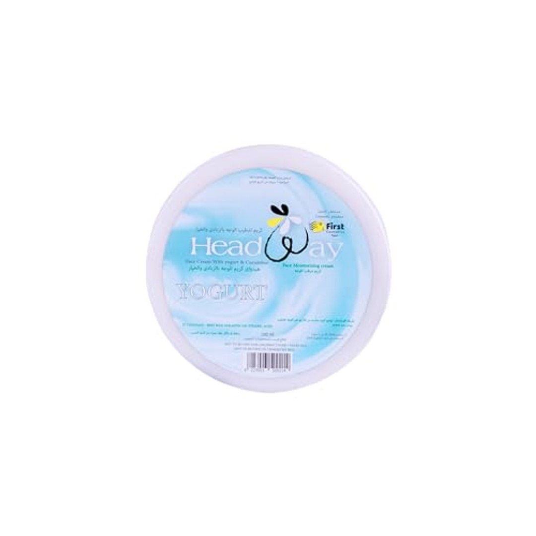 كريم هيد واي للوجه المرطب بالزبادي والخيار من فيرست كوزمتكس - 100 مل