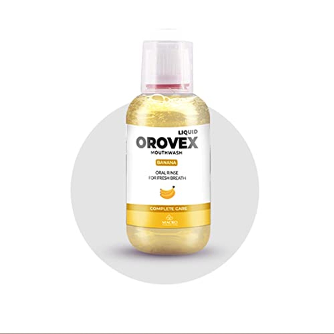 ماكرو أوروفكس غسول الفم السائل بنكهة الموز - 120 مل