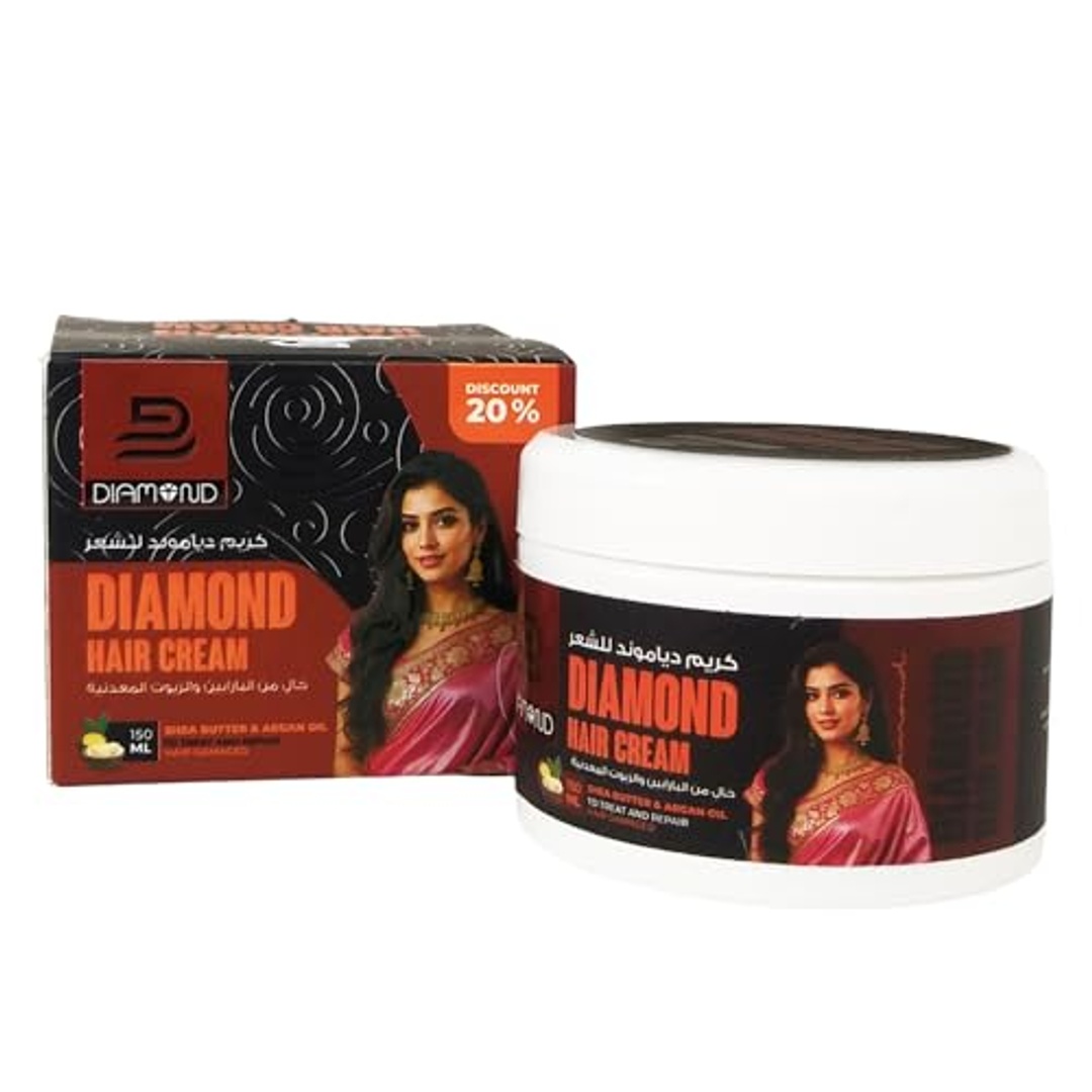 كريم الشعر دياموند بزبدة الشيا وزيت الأرغان - 50 مل