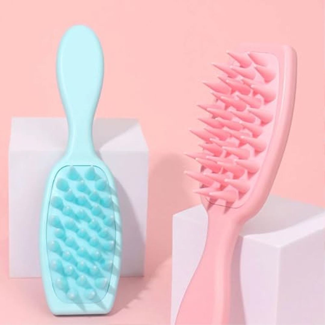 فرشاة شعر شامبو وتدليك عامة متعددة الألوان