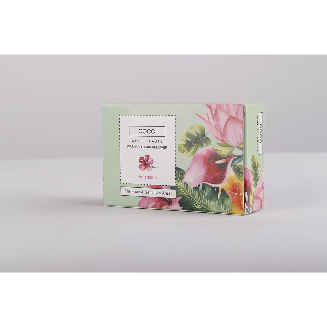 معجون أبيض مزيل شعر قابل للغسل من كوكو واكس - 100 جم