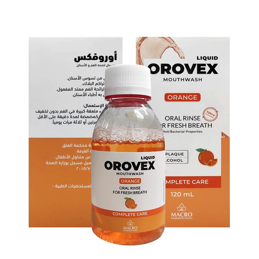 غسول فم أوروفكس بالبرتقال من ماكرو - 120 مل