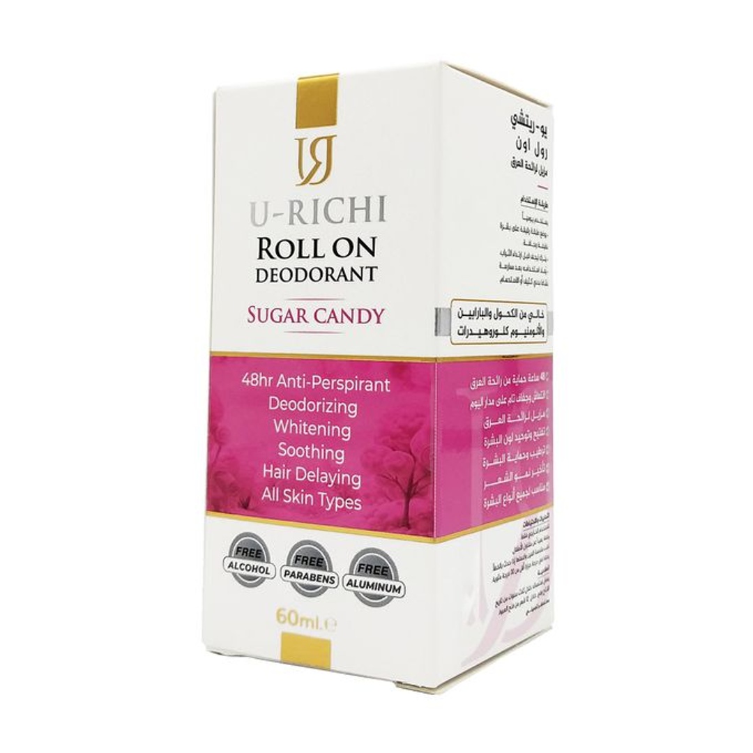مزيل عرق رول أون شوجر كاندي من يو ريتشي - 60 مل