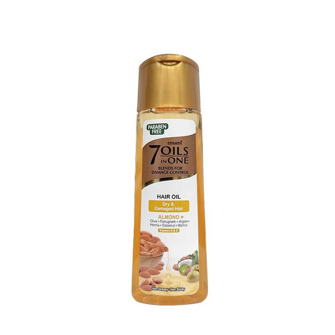 زيت الشعر 7 في 1 من إيمامي للشعر الجاف والتالف - لوز - 100 مل