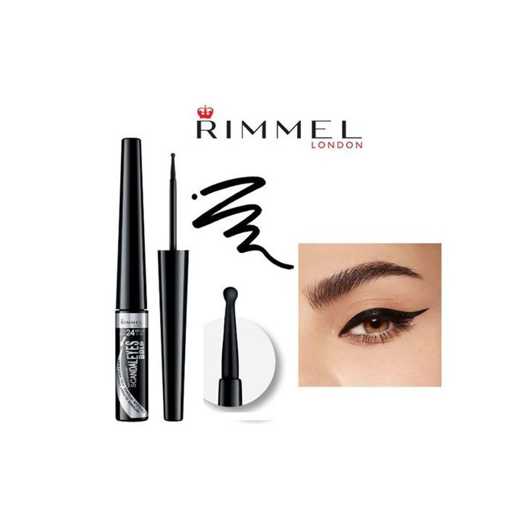 محدد عيون سائل مقاوم للماء من ريميل سكاندال آيز بولد - 2.5 مل