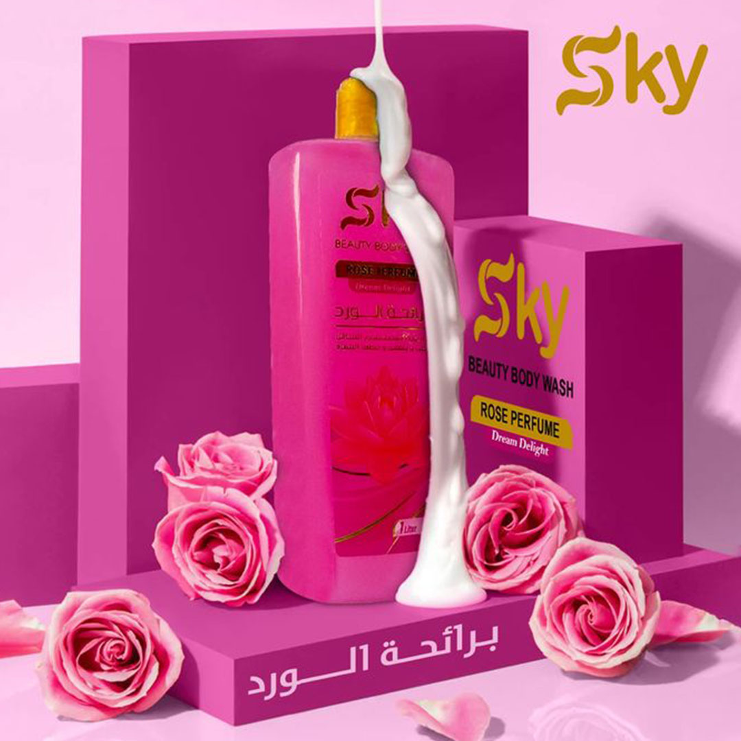 شاور جل سكاي برائحة الورد - 1 لتر
