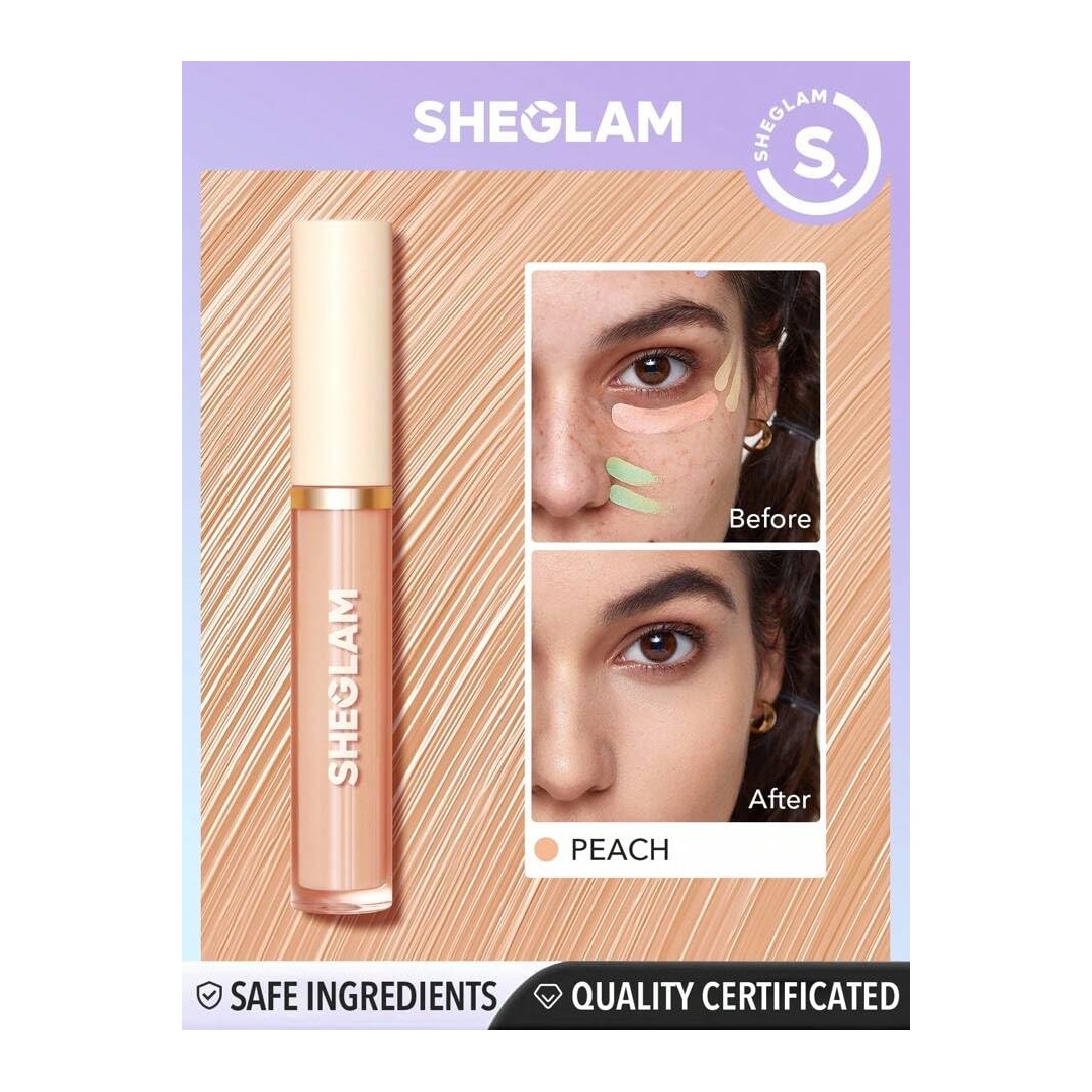 كونسيلر تصحيح اللون لايك ماجيك من شيجلام لتفتيح البشرة بتغطية كاملة - خوخي