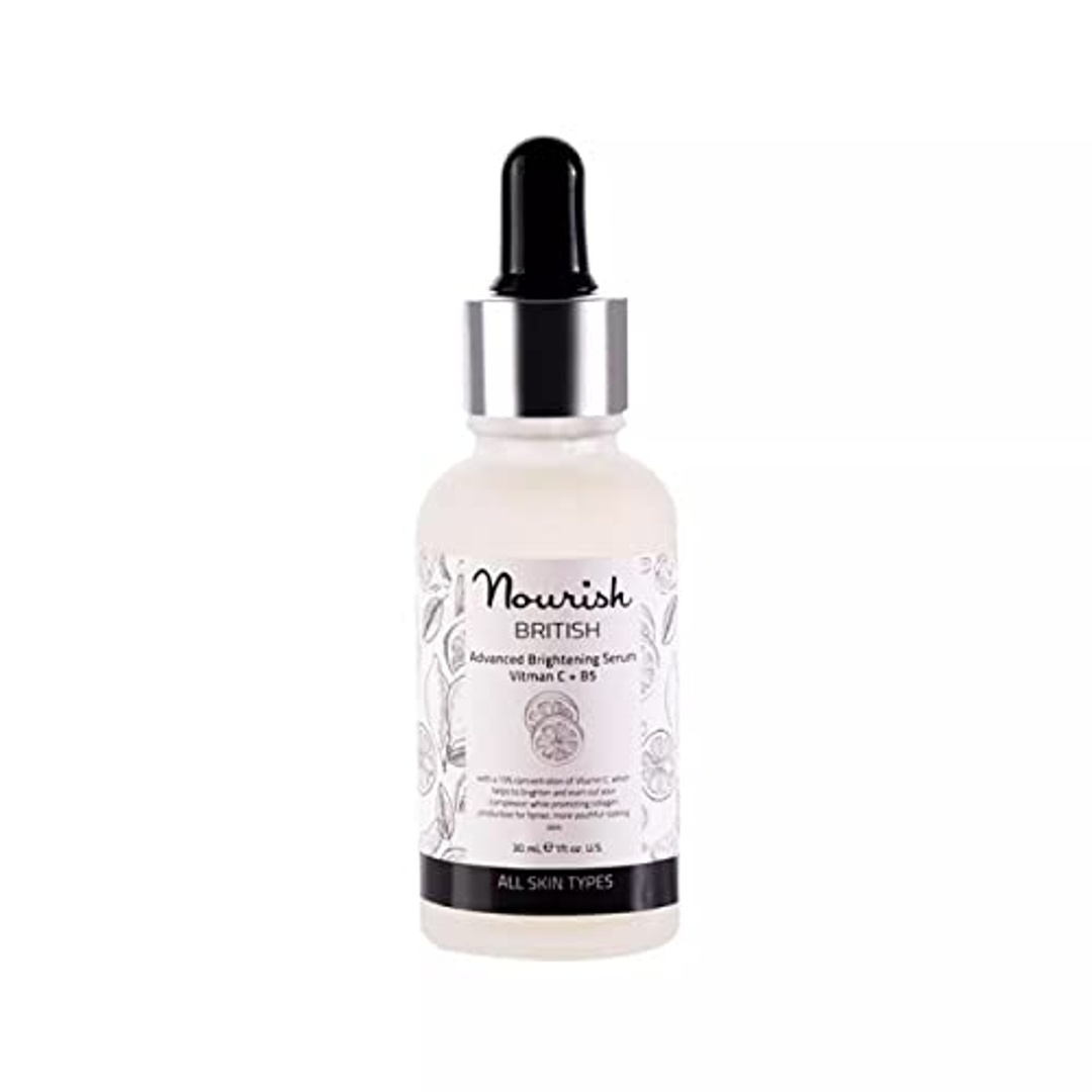سيروم نوريش بريتيش لتفتيح البشرة بفيتامين سي + بي5 - 30 مل