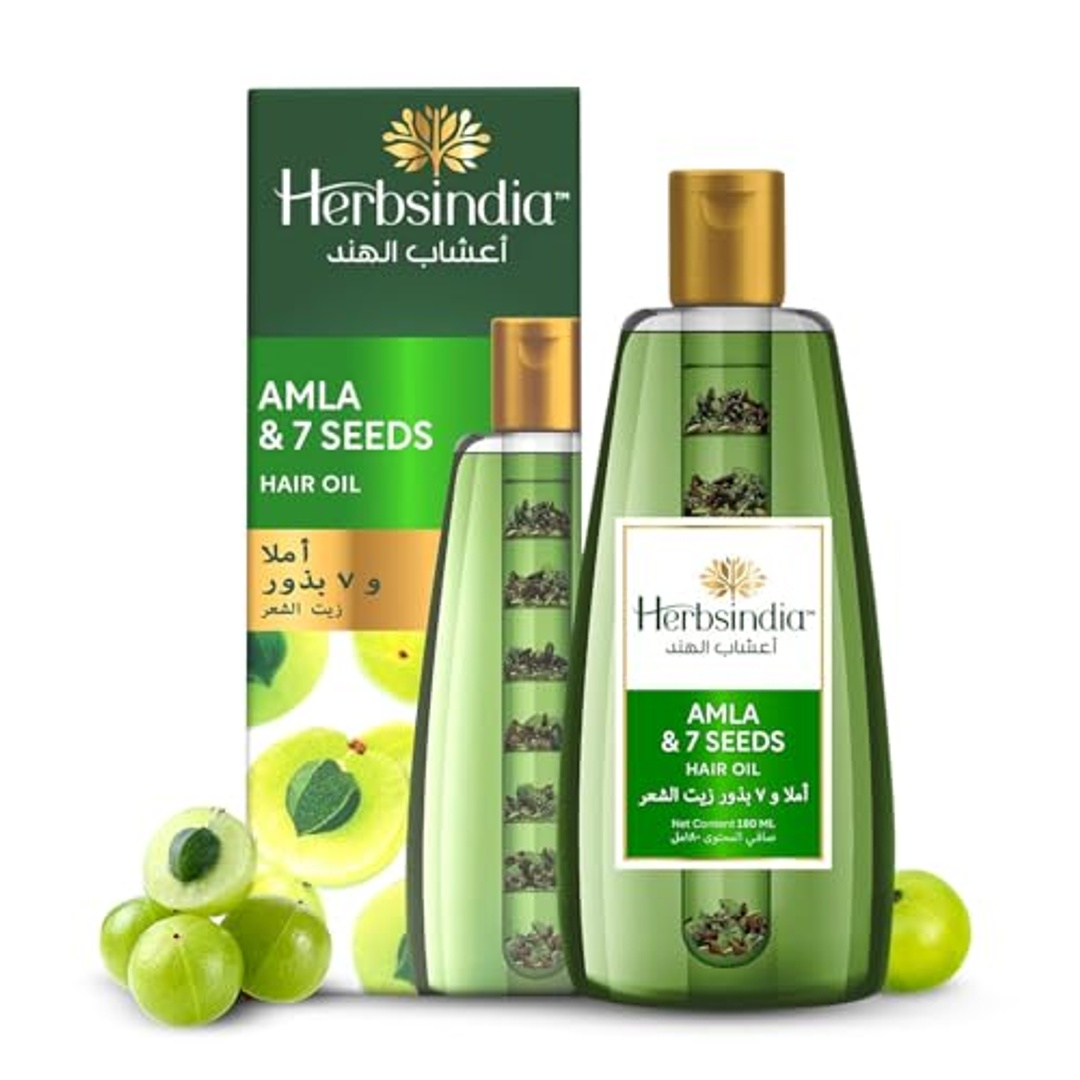 زيت شعر هيربسينديا مع الأملا و7 بذور - 280 مل
