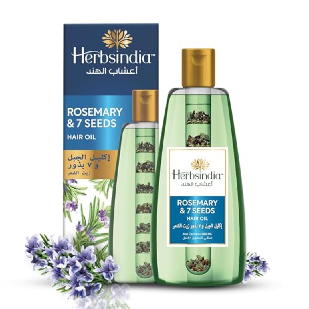 زيت شعر هيربسينديا مع إكليل الجبل و7 بذور - 180 مل
