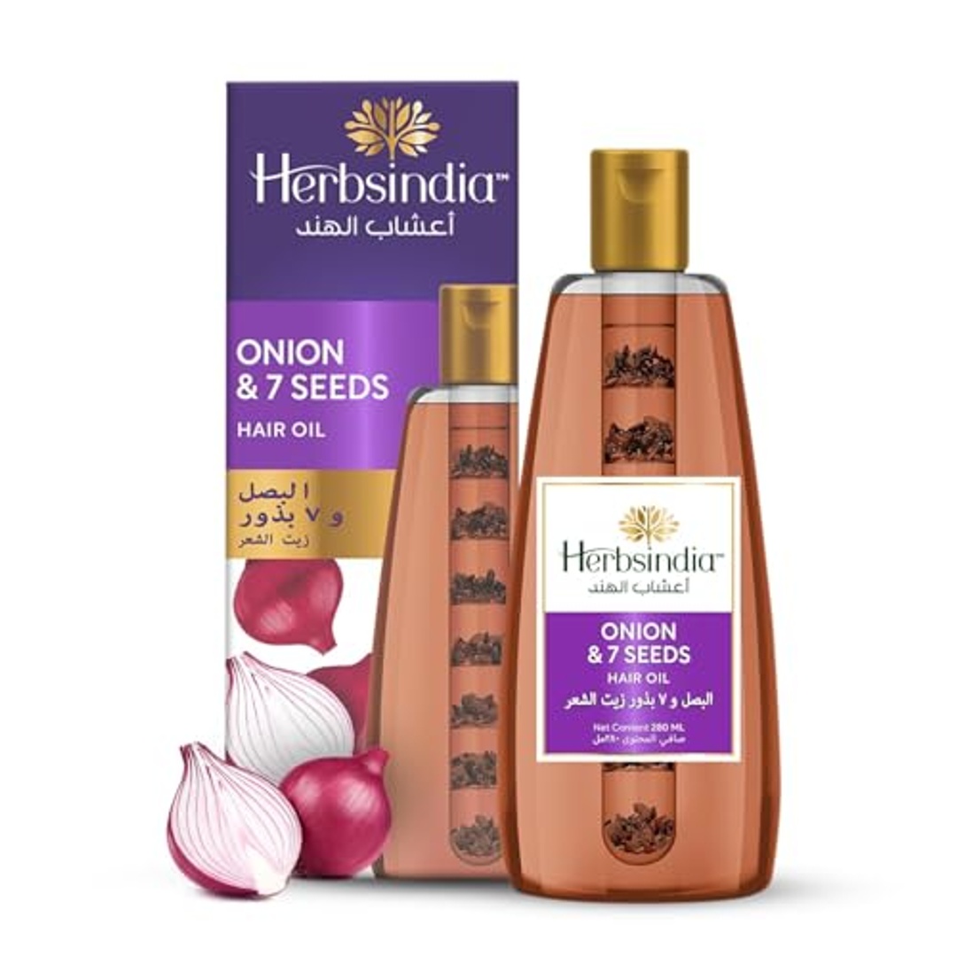 زيت شعر هيربسينديا بالبصل و7 بذور - 280 مل