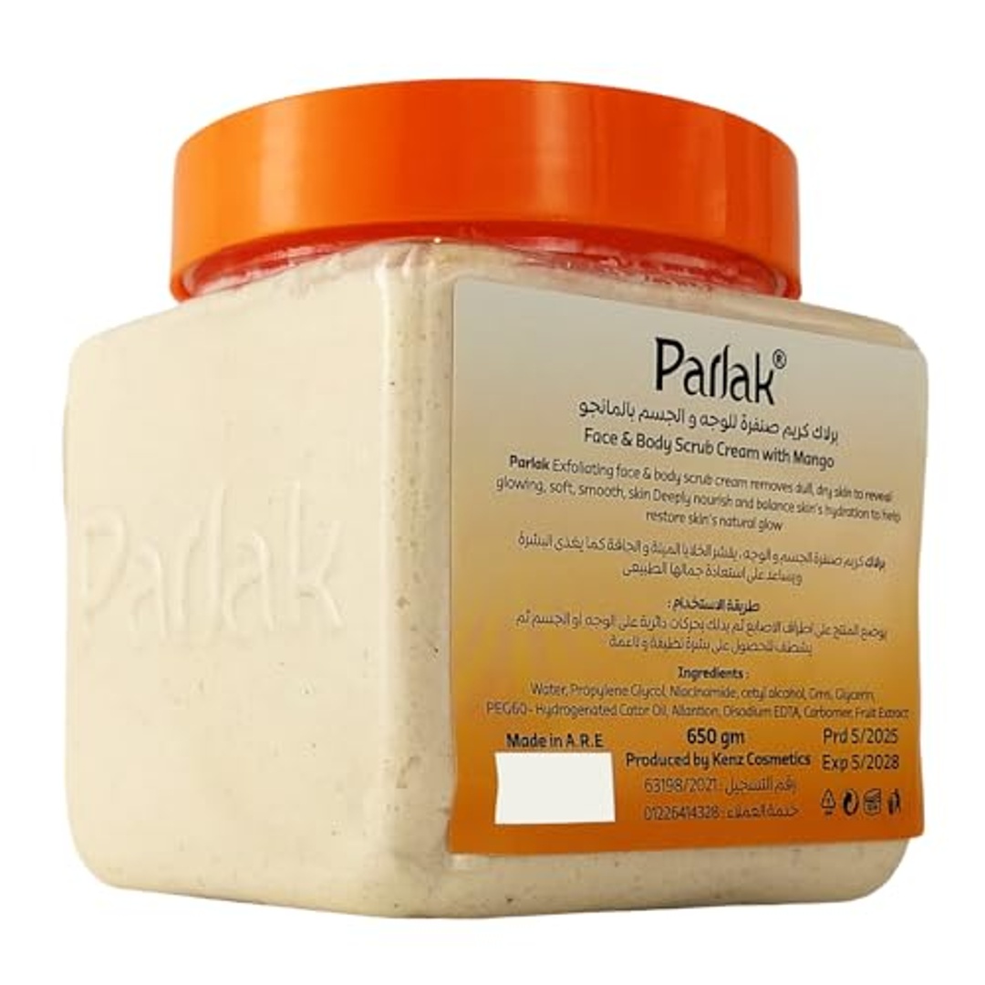 كريم بارلاك لتقشير الوجه والجسم بالمانجو - 650 جم