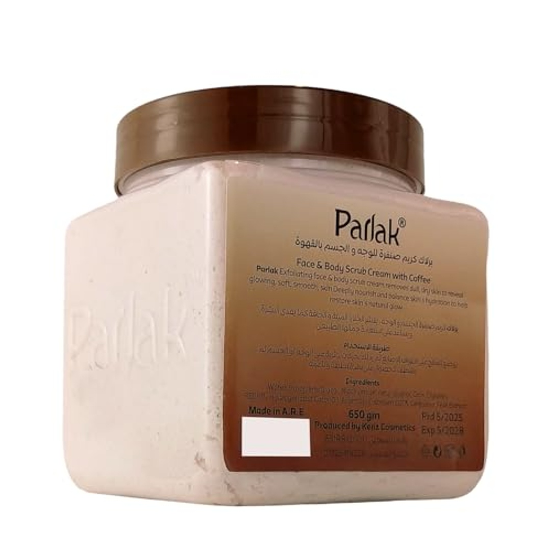 كريم بارلاك لتقشير الوجه والجسم بالقهوة - 650 جم
