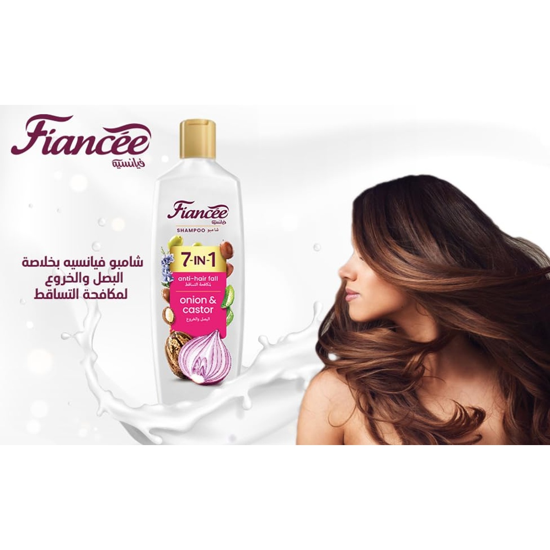 شامبو فيانسيه 7 في 1 بالبصل والخروع ضد تساقط الشعر - 340 مل