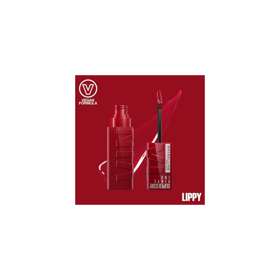 ليب جلاس سوبر ستاي فينيل انك من ميبيلين نيويورك - لون 10 ليبي - لامع