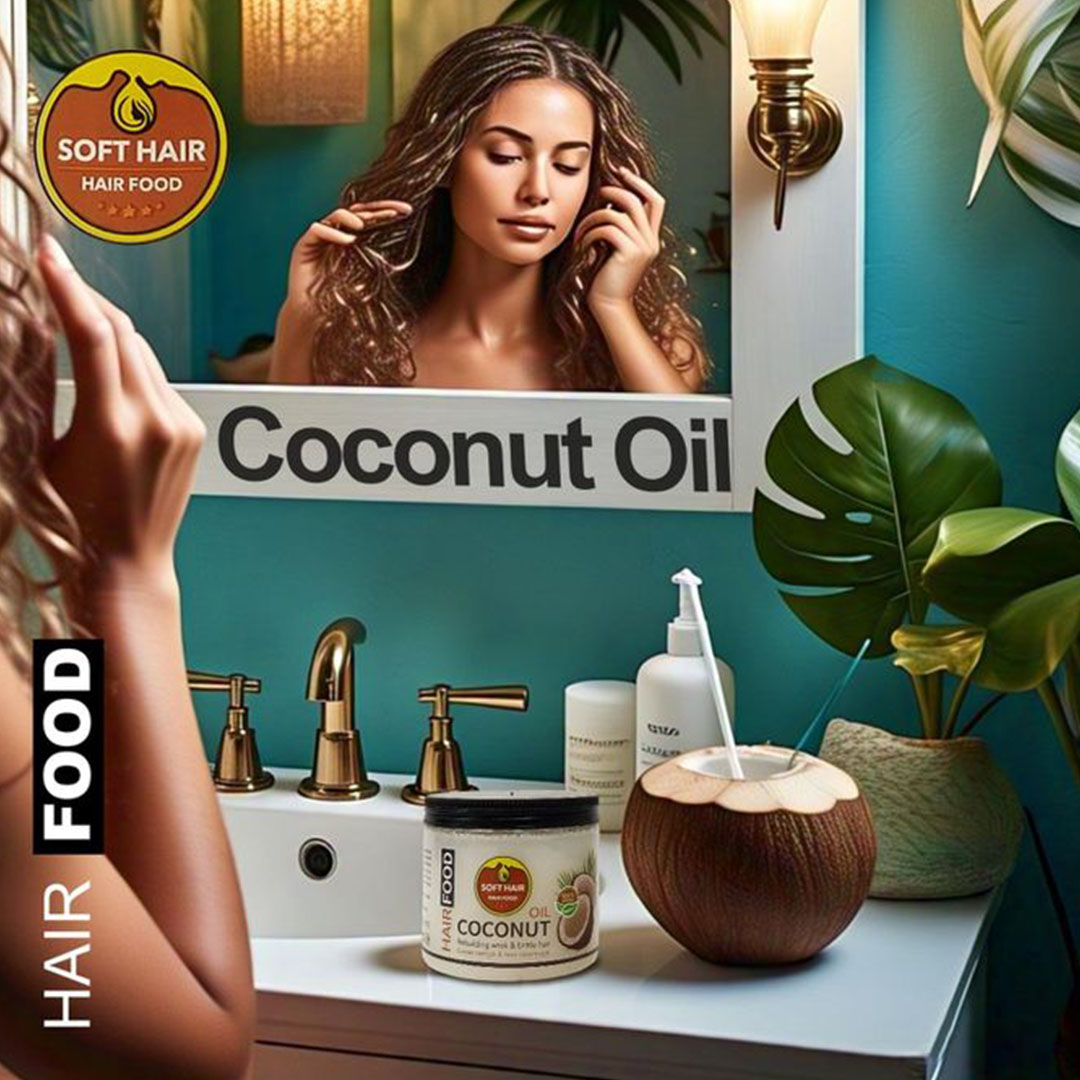 غذاء الشعر من سوفت هير مع زيت جوز الهند - 200 مل