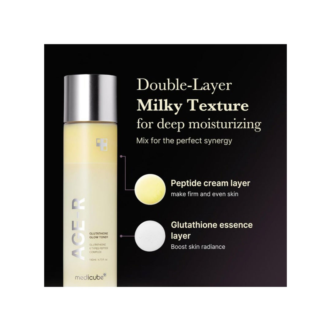 تونر AGE-R غلوتاثيون جلو من ميدكيوب - 140 مل