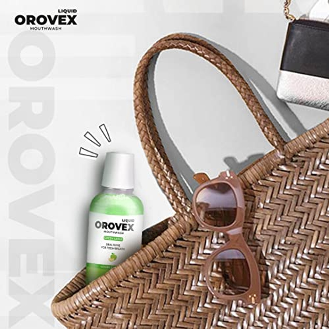 ماكرو أوروفكس غسول الفم السائل بنكهة التفاح الأخضر - 50 مل