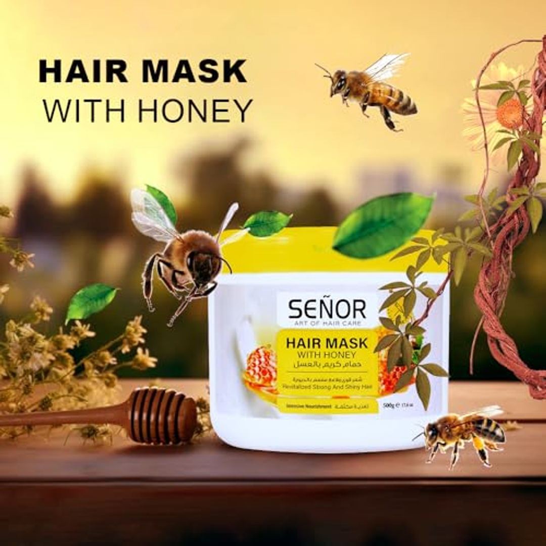 قناع سينور لترطيب الشعر بالعسل - 500 جم